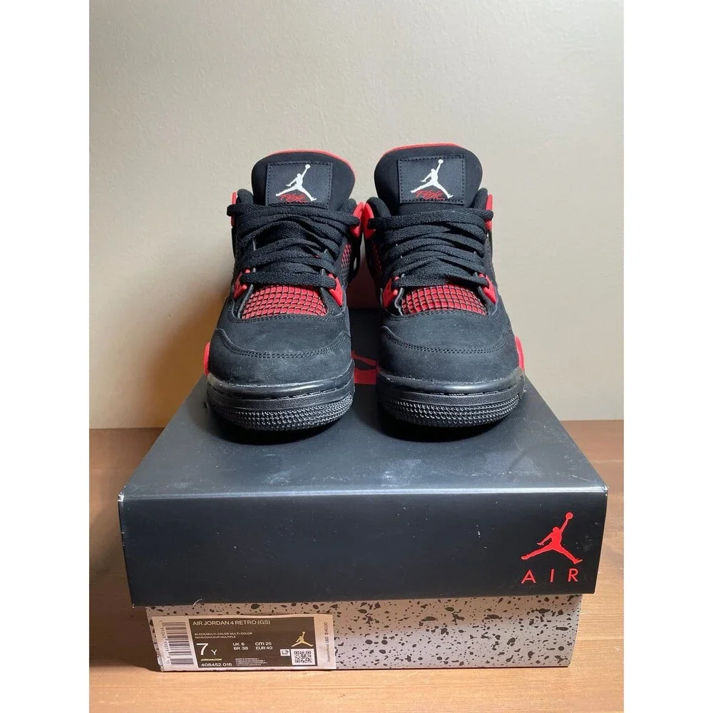 Jordan Air Jordan 4 Retro Red Thunder Black/Red Men’s Mid Top Basketball